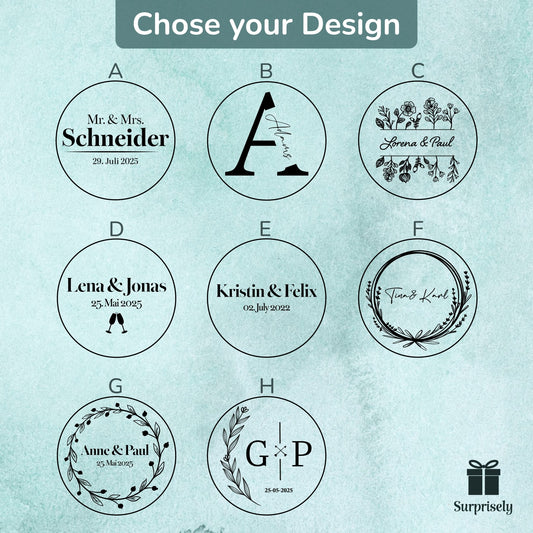 Personalisierte Untersetzer aus Kork mit Gravur - Surprisely