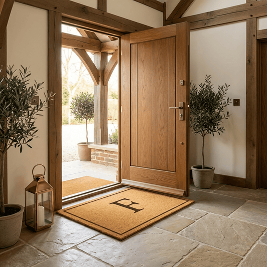 Personalisierte Fußmatte Familie | Türmatte für Familien mit Anfangsbuchstaben - Surprisely 