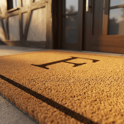 Personalisierte Fußmatte Familie | Türmatte für Familien mit Anfangsbuchstaben - Surprisely 