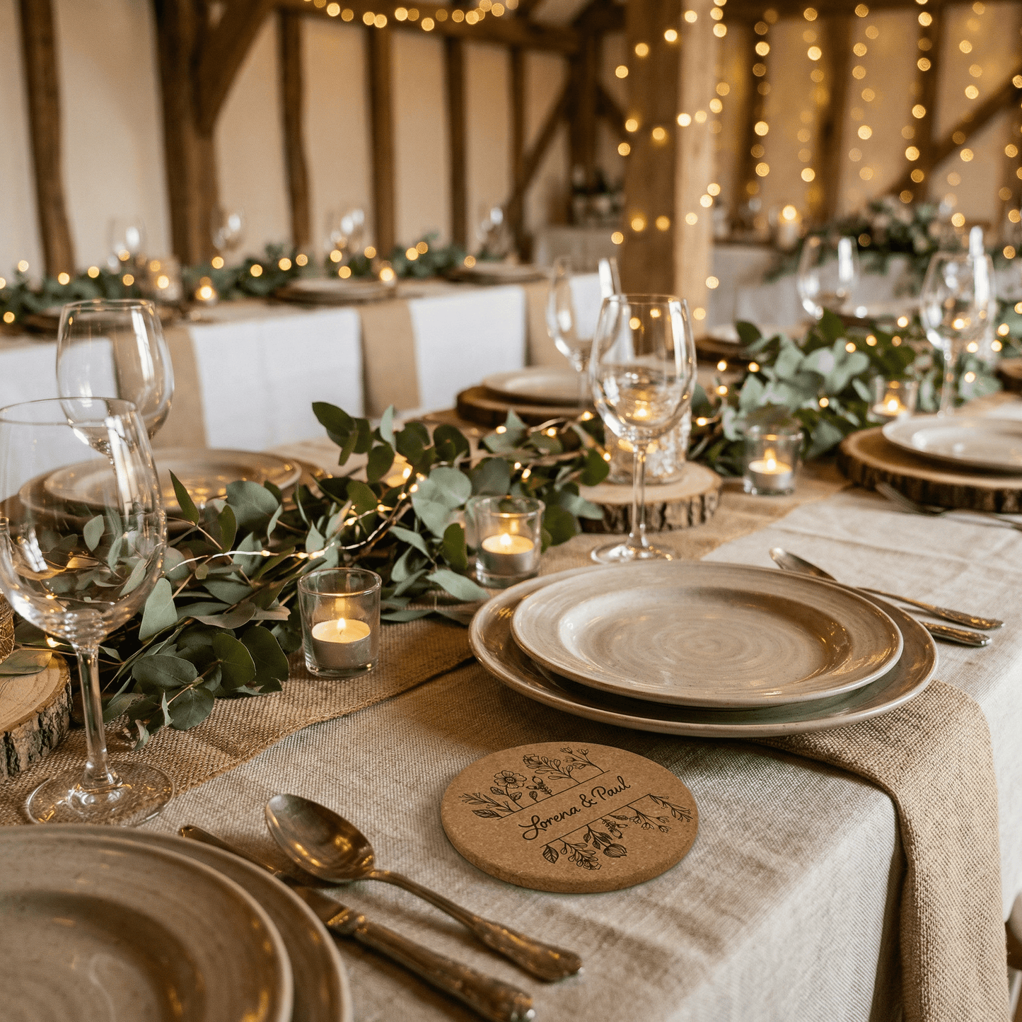 Personalisierte Untersetzer aus Kork mit Gravur - Surprisely 