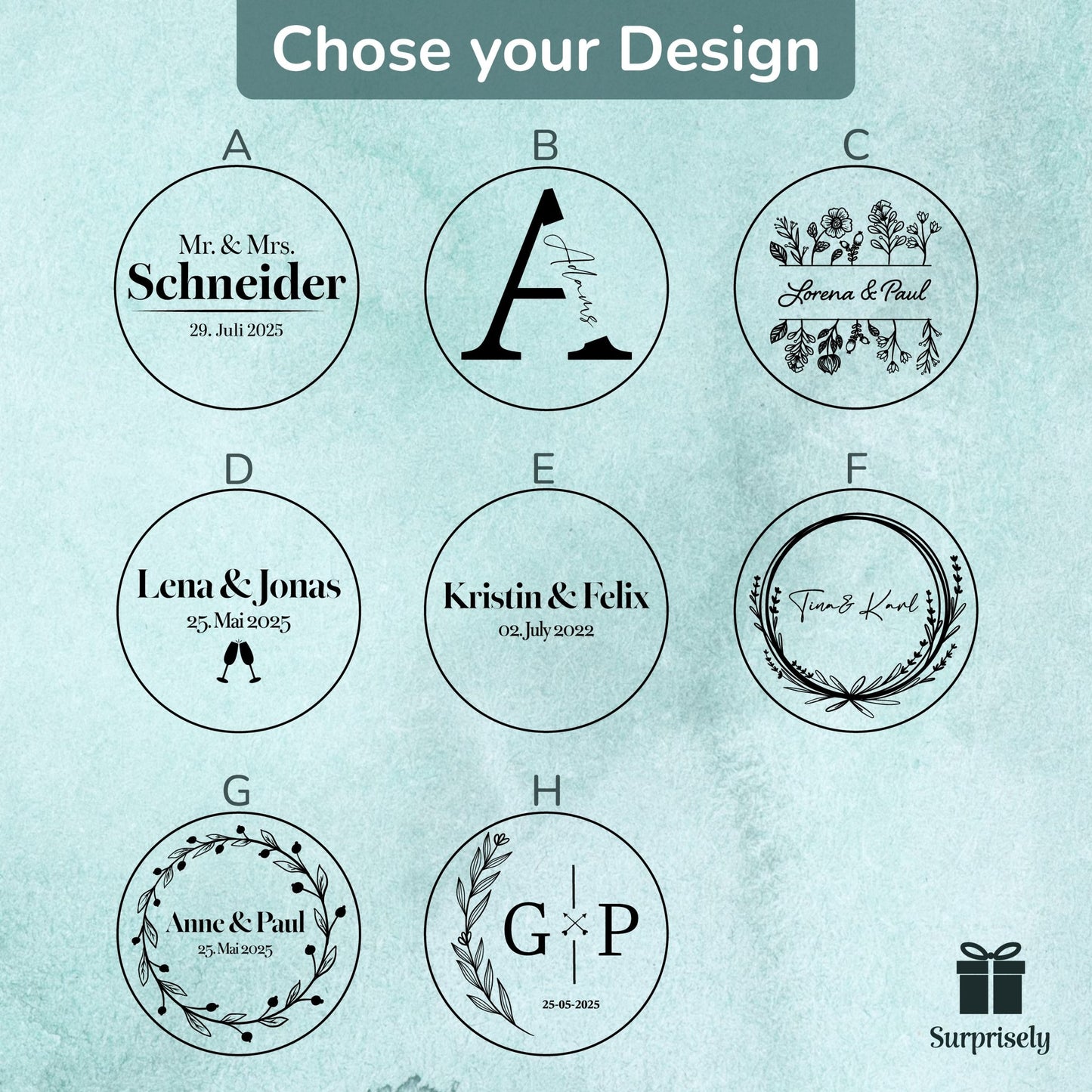 Personalisierte Untersetzer aus Kork mit Gravur - Surprisely 