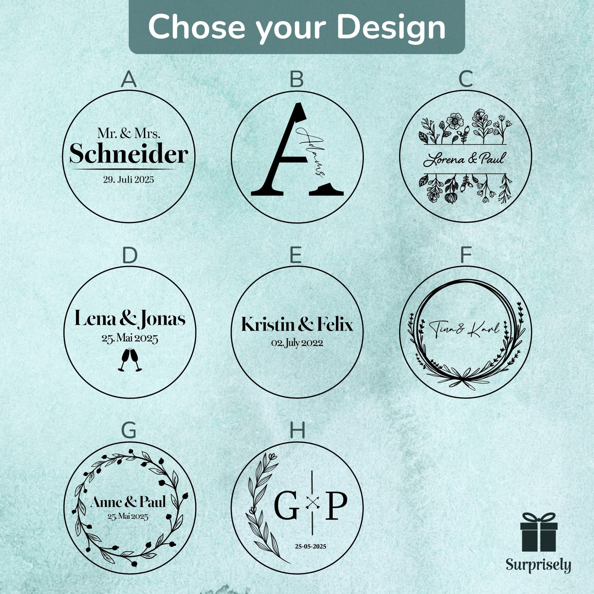 Personalisierte Untersetzer aus Kork mit Gravur - Surprisely 