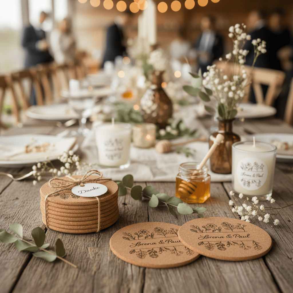 Personalisierte Untersetzer aus Kork mit Gravur - Surprisely 