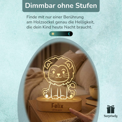 Personalisiertes LED - Nachtlicht mit Namen - Surprisely 