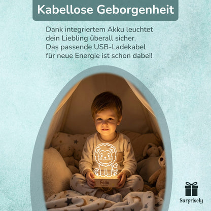 Personalisiertes LED - Nachtlicht mit Namen - Surprisely 